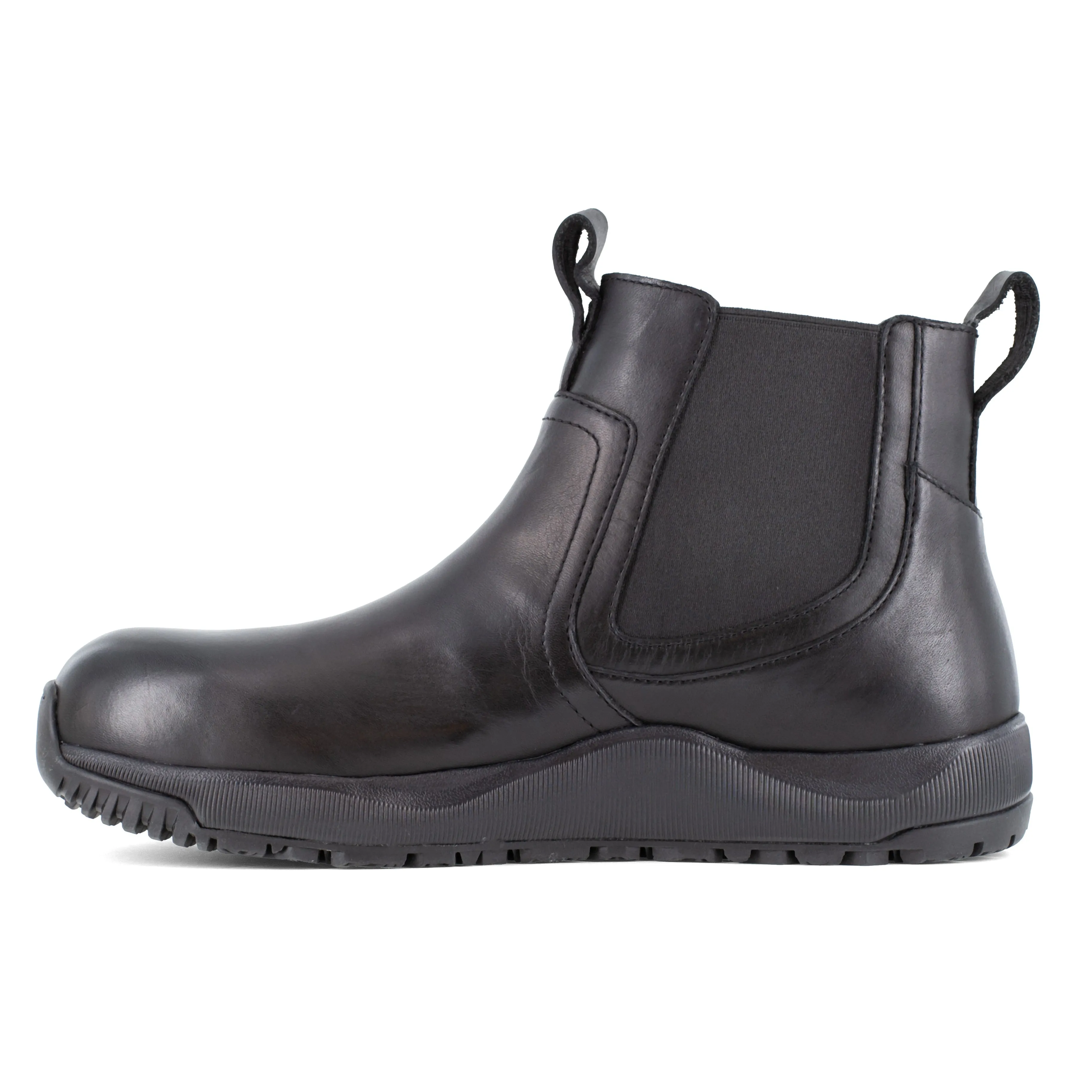 Volcom Men's Street Shield Comp Toe Slip On Station Duty Boot - Black - VM30706