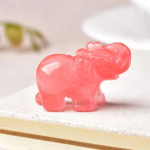 Watermelon Red Elephant Crystal