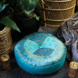 Wholesale Blue Agra Meditation Cushion