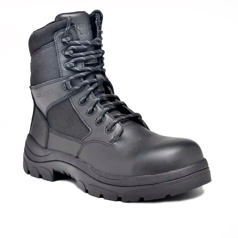 Wide Load 790BZC - 8INCH BLACK COMPOSITE TOE ZIP / LACE UP BOOT