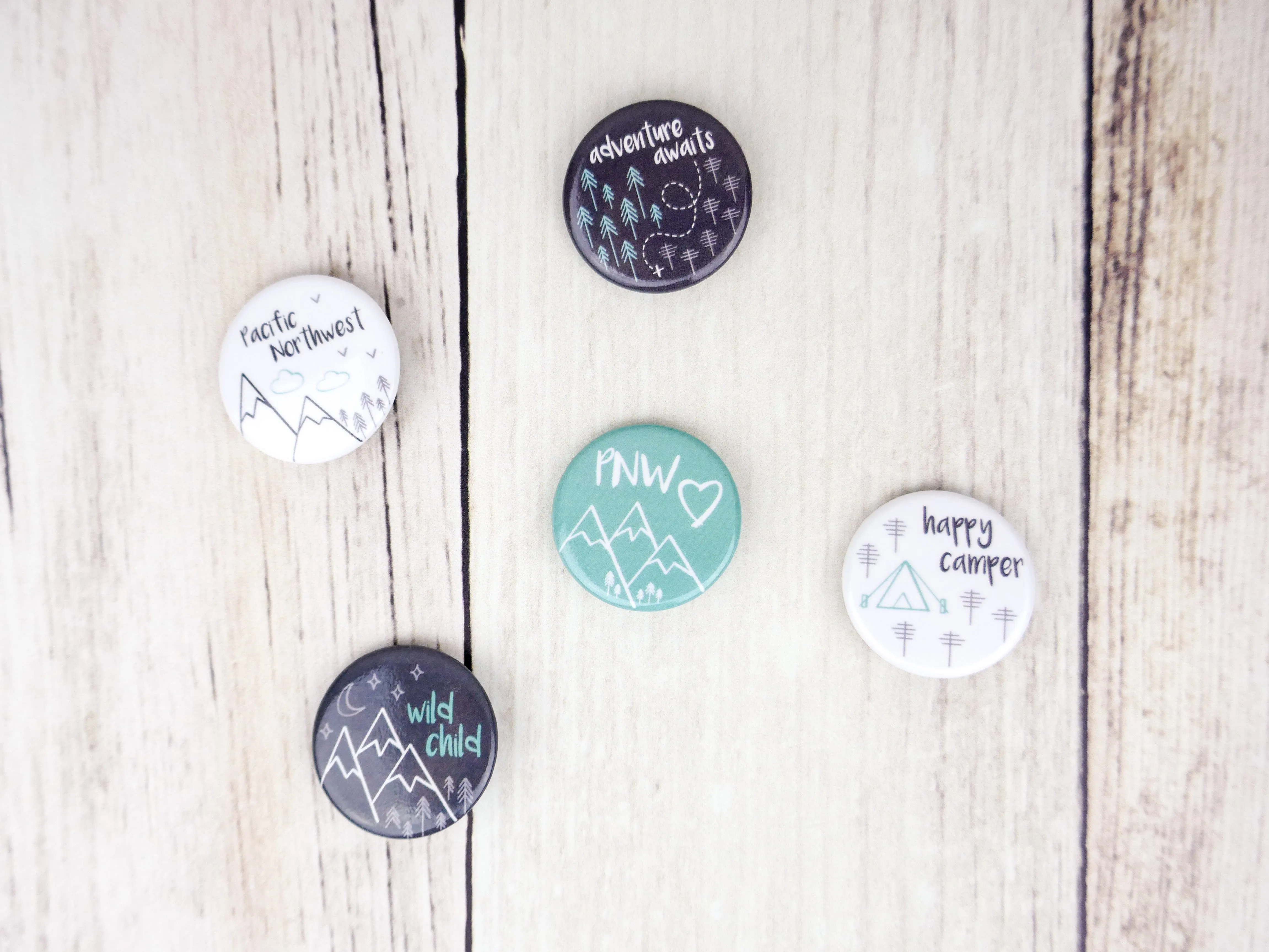 Wild Child Button Pin