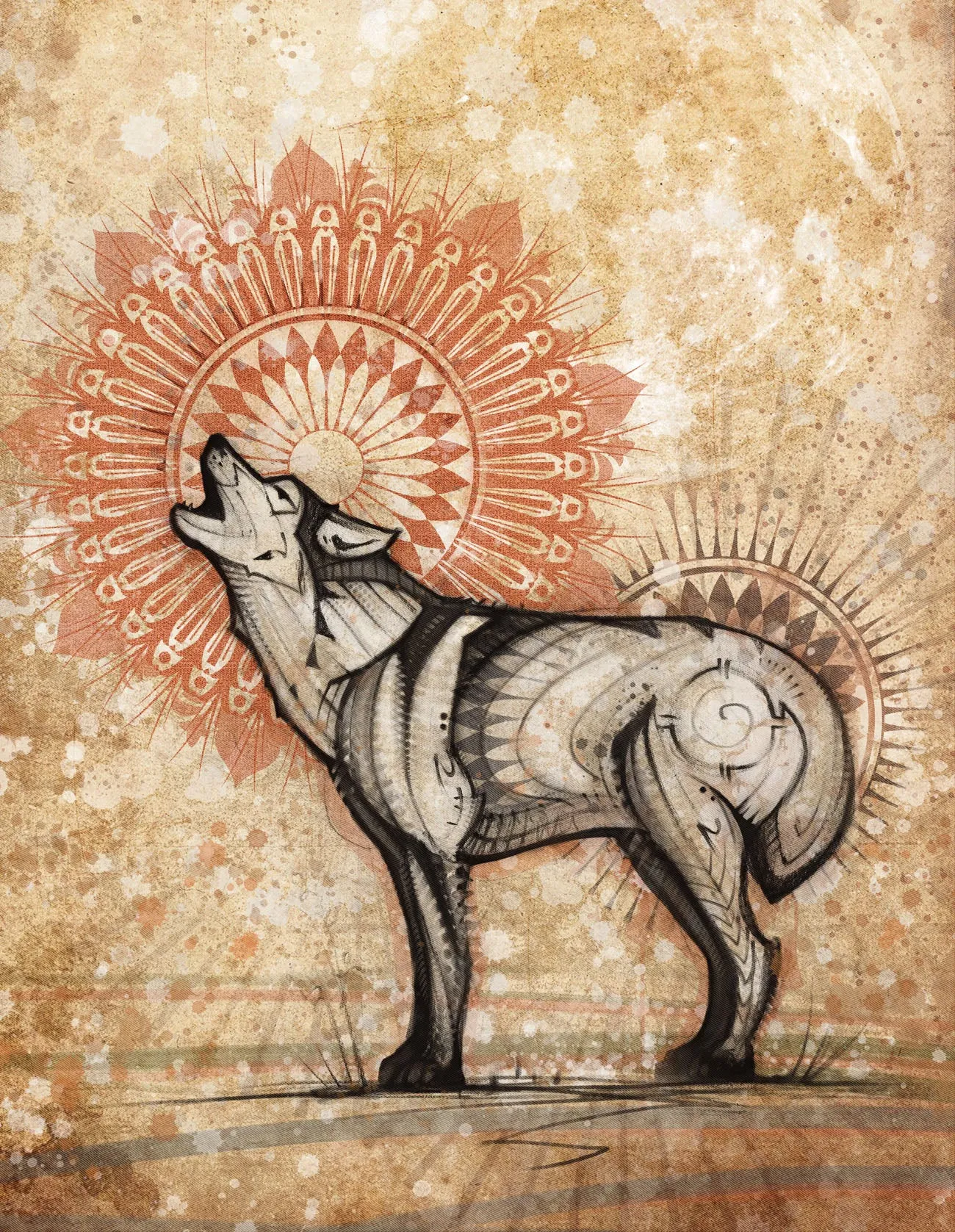 Wolf Totem - Magnet