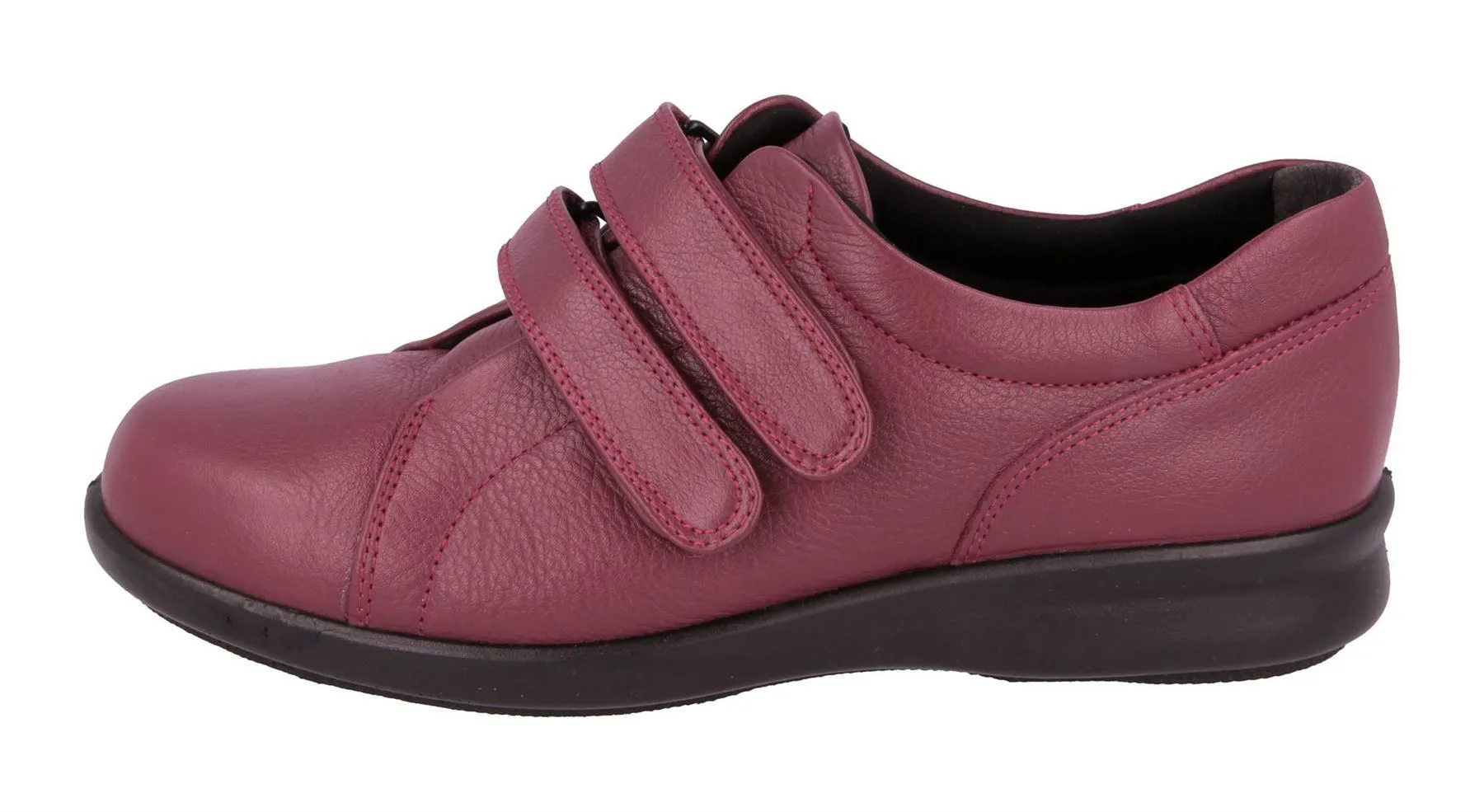Womens (Naomi) 2E Wide Fit By Db Shoes in Russet Red