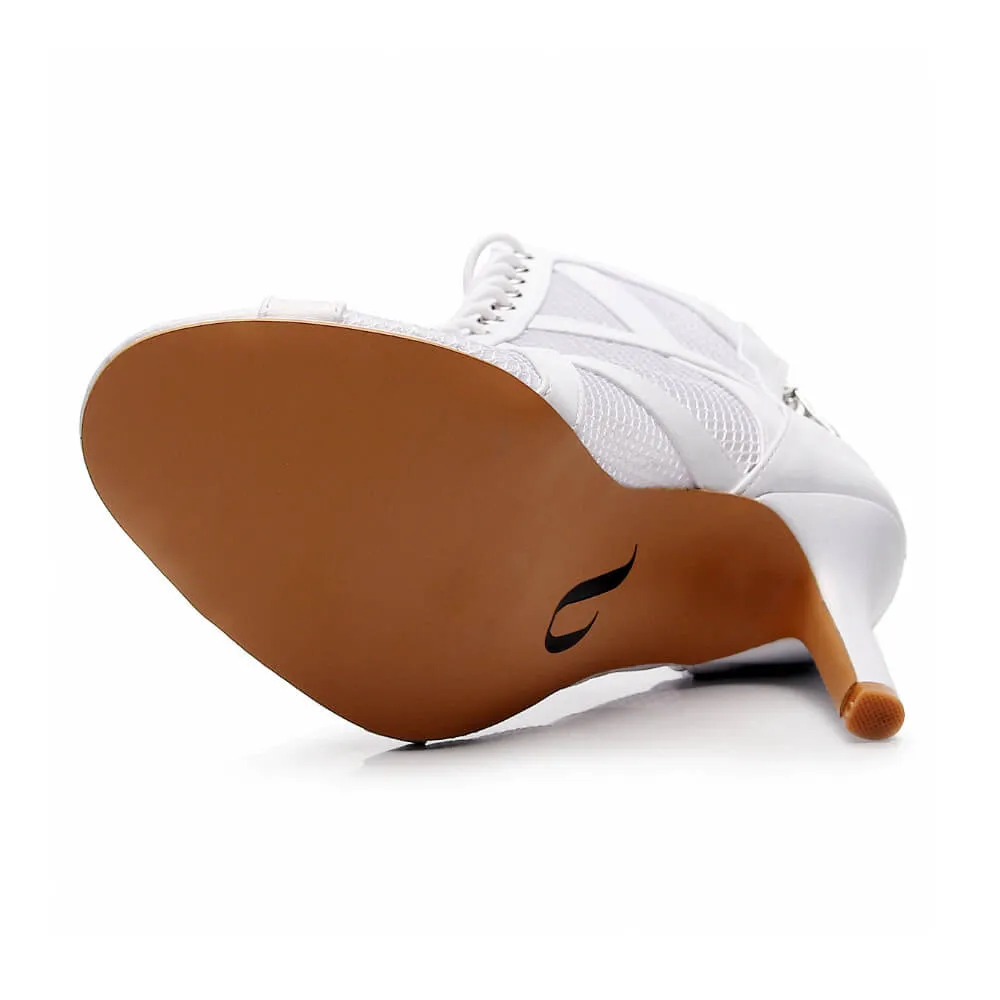 Xiomara Wide Fit - White Vegan Leather - Street Sole