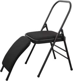 Yoga Auxiliary Chair with Detachable Lumbar Back Support