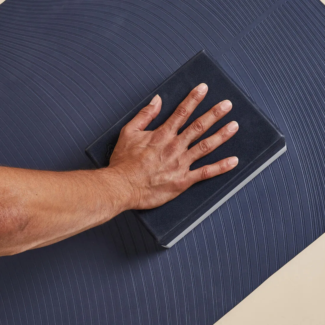 Yoga Foam Block Large - Grey/Blue