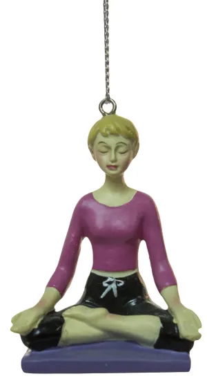Yoga Lovers Yoga Position Christmas/Everyday Ornament