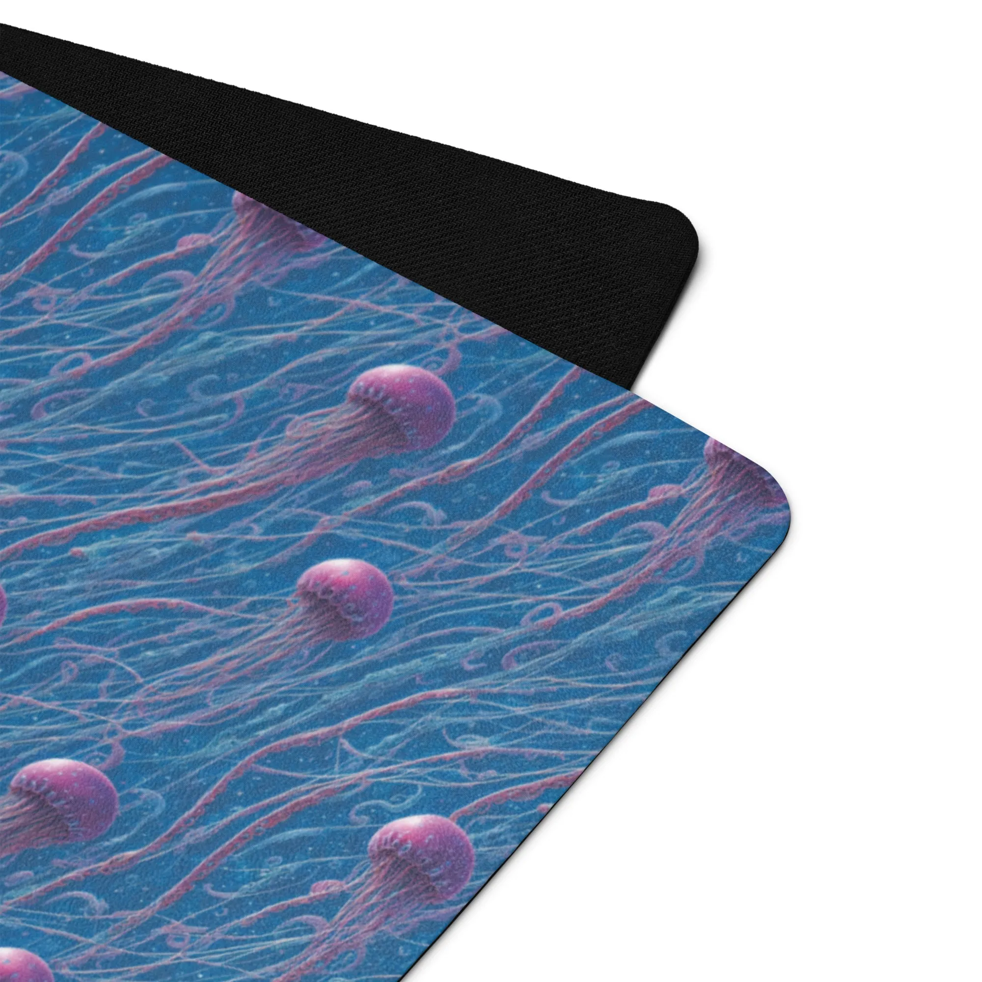 Yoga mat - Blue and Violet Jellyfishes