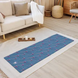 Yoga mat - Blue and Violet Jellyfishes