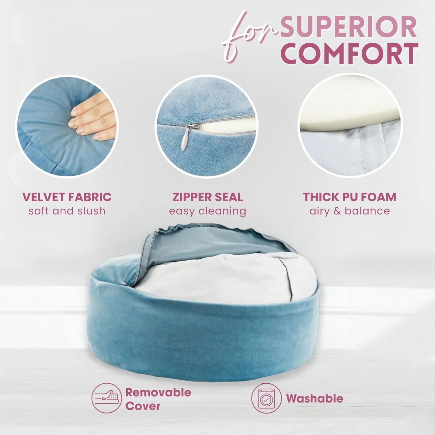 Yoga Meditation Bolster Pillows, Floor Cushions