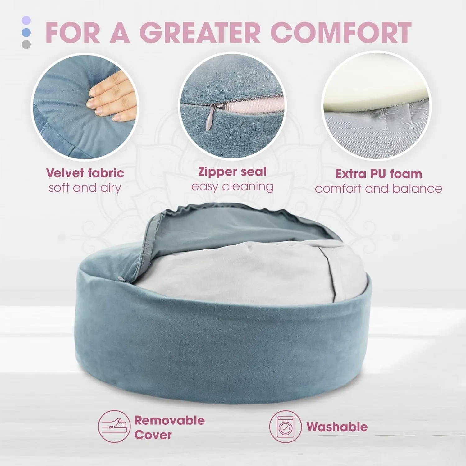 Yoga Meditation Bolster Pillows, Floor Cushions