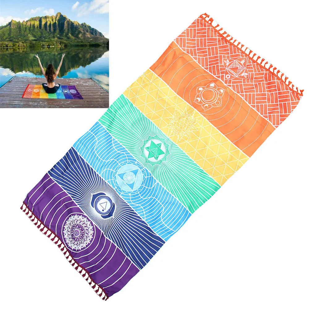 Yoga-Teppich mit den Sieben Chakras – ChakraBalance