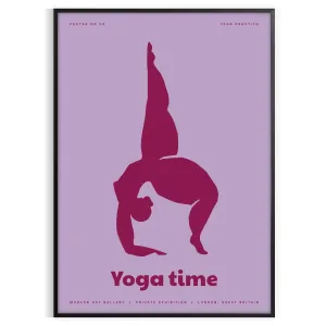 Yoga Time Wall Print