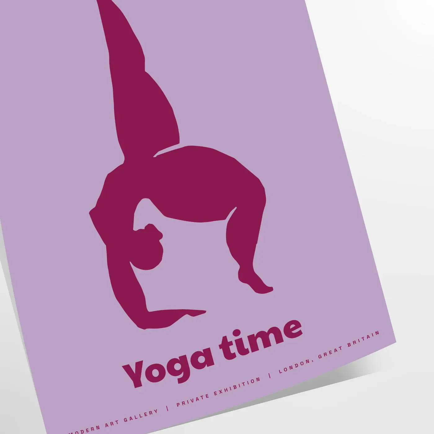 Yoga Time Wall Print