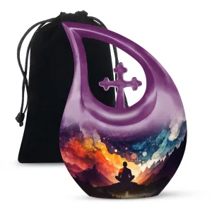Yoga Urn - Unique Adult Memorial Cremation Urn