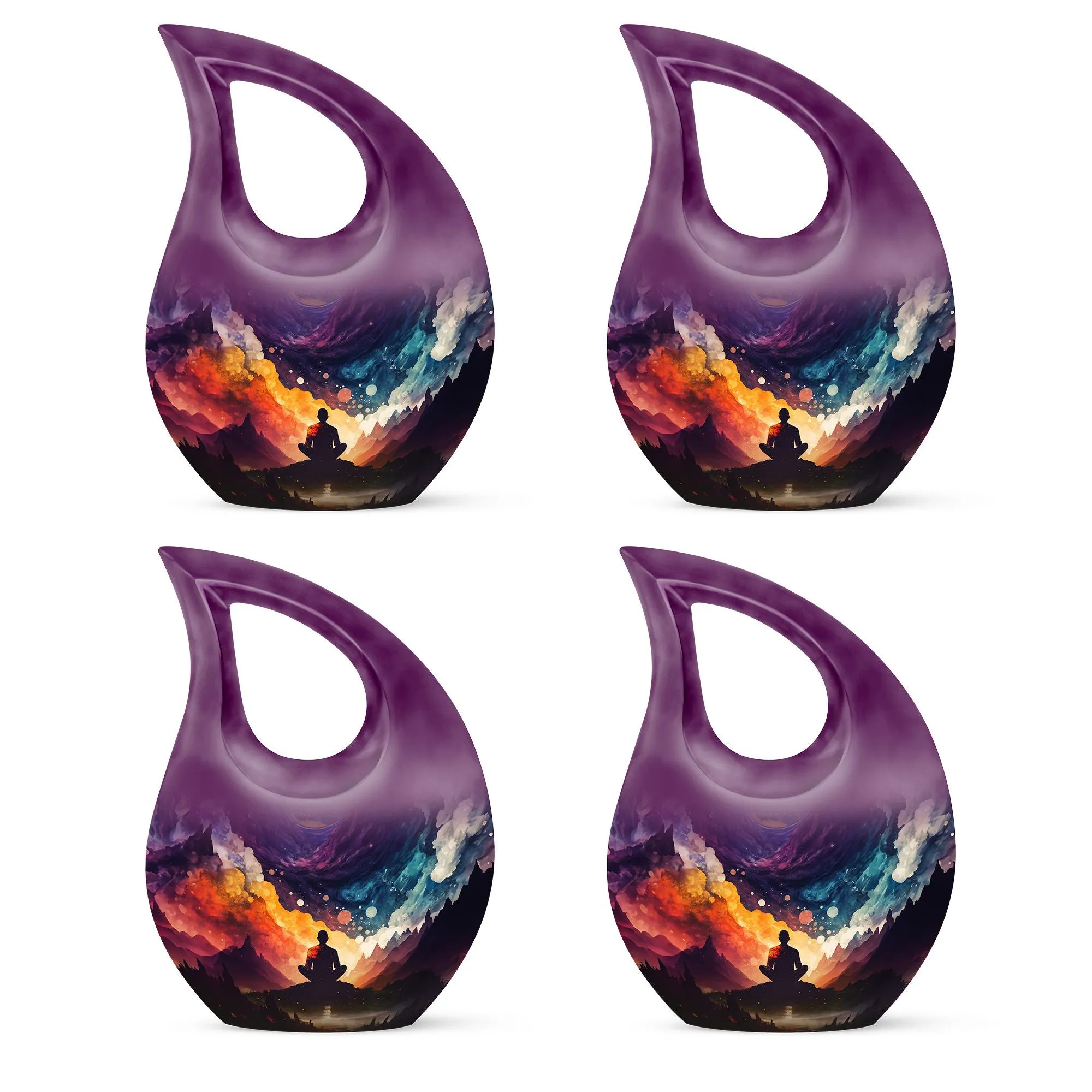 Yoga Urn - Unique Adult Memorial Cremation Urn