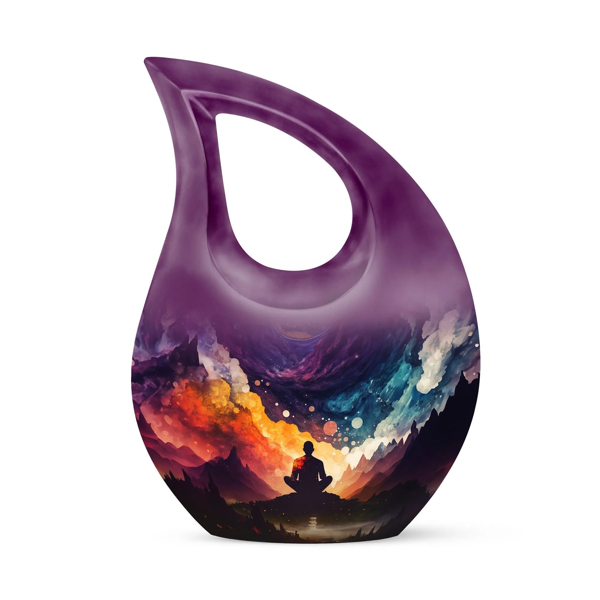 Yoga Urn - Unique Adult Memorial Cremation Urn