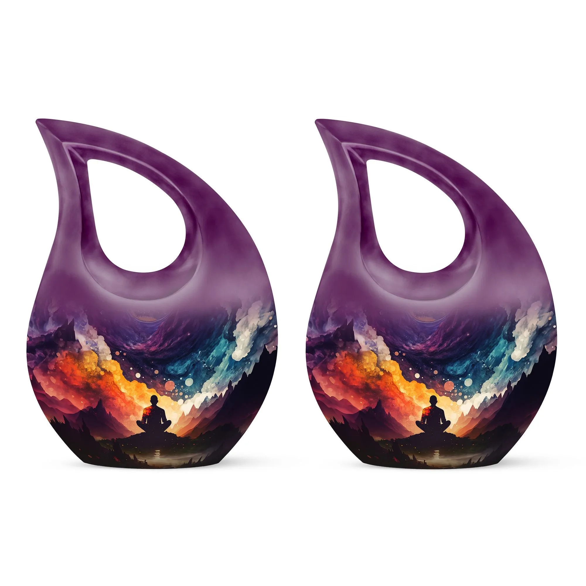 Yoga Urn - Unique Adult Memorial Cremation Urn