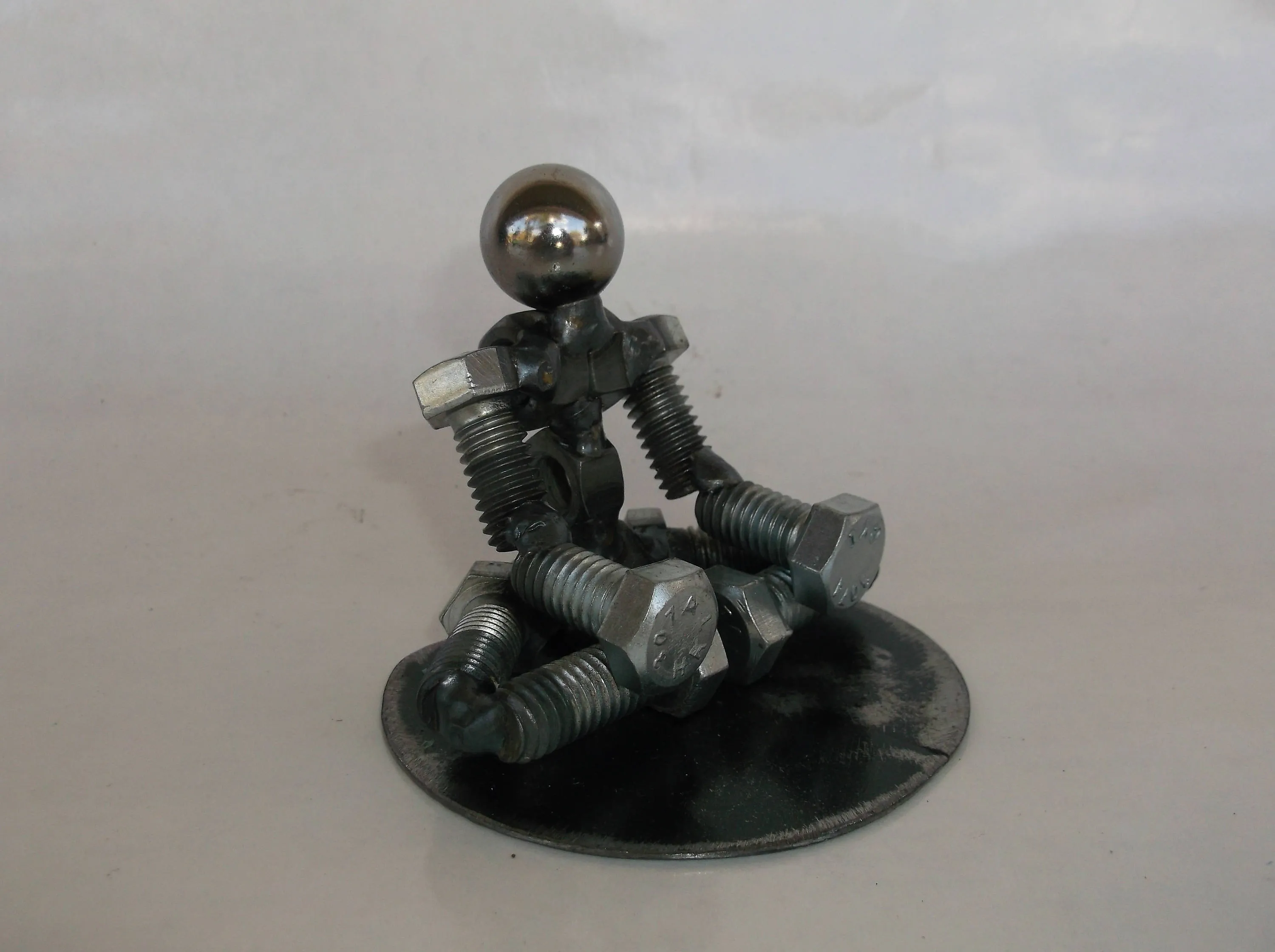 Yogi Metal Bolt Figurine, Yoga, Pilates