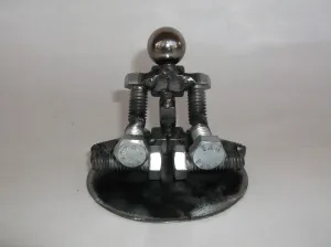 Yogi Metal Bolt Figurine, Yoga, Pilates