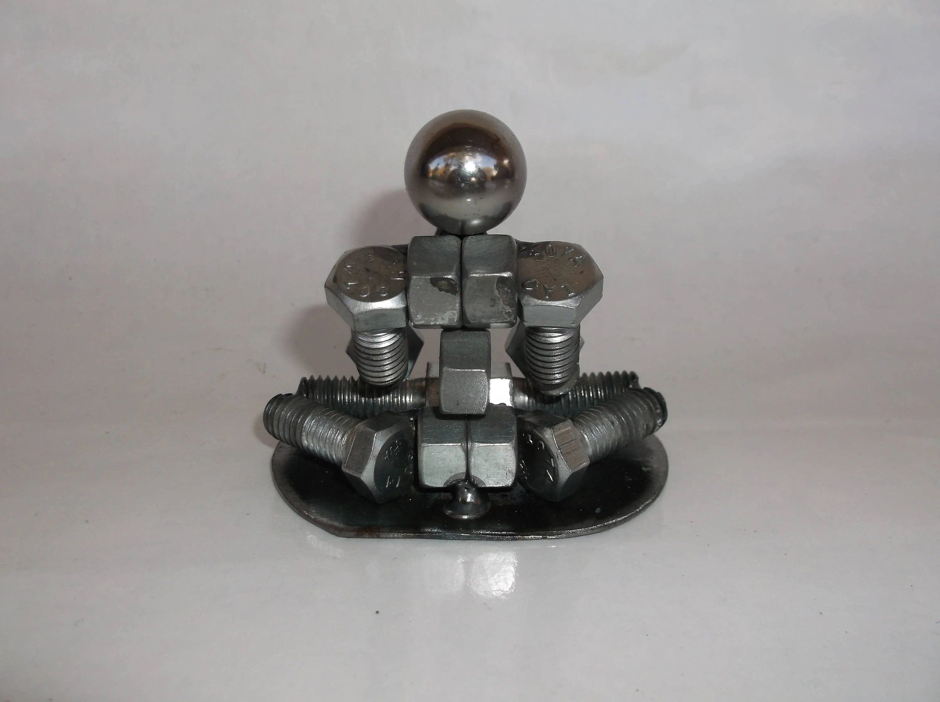 Yogi Metal Bolt Figurine, Yoga, Pilates