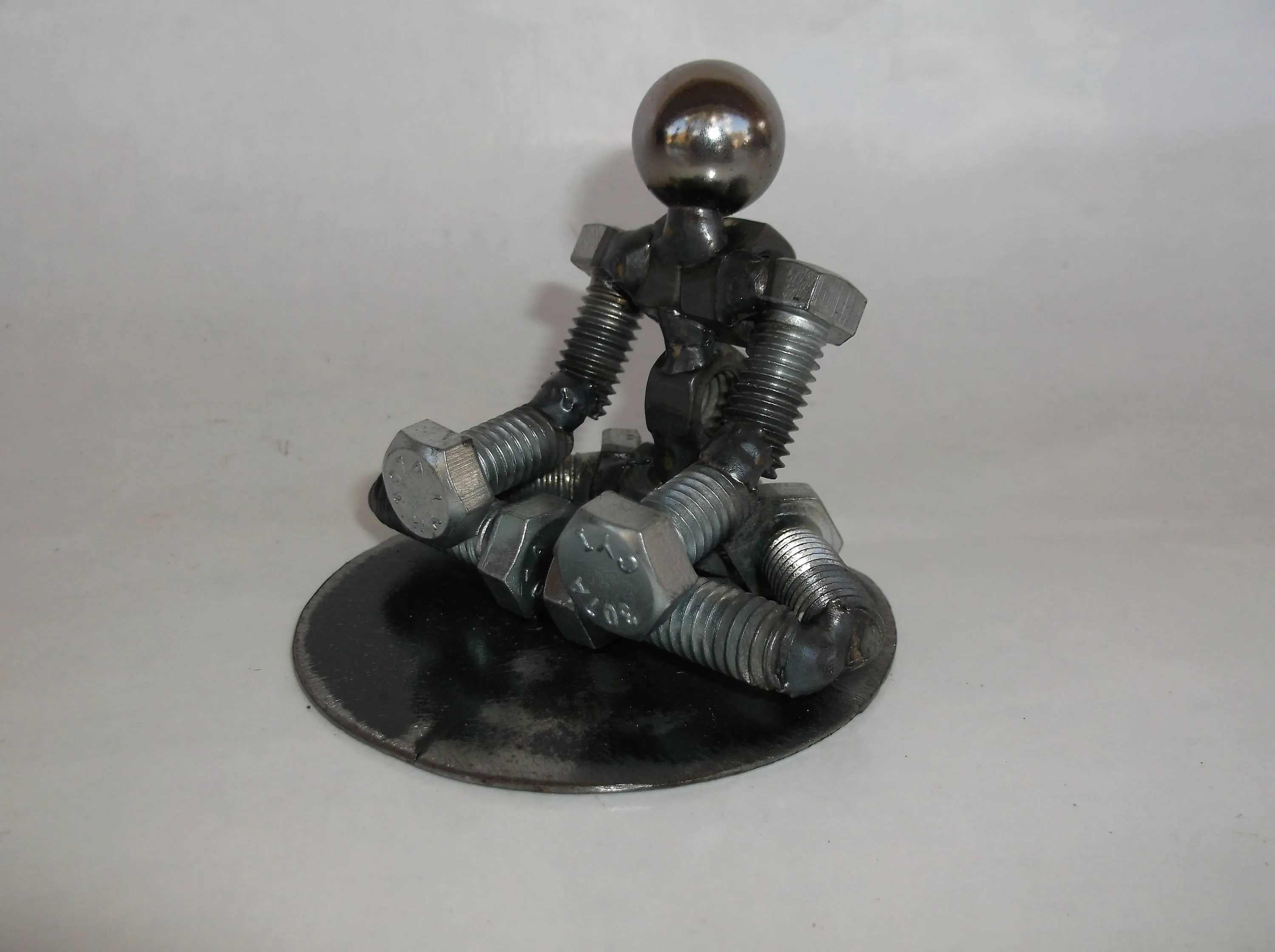 Yogi Metal Bolt Figurine, Yoga, Pilates